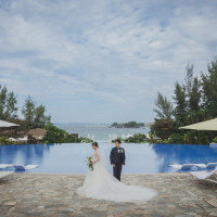 ホテル敷地内プール