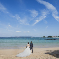 ホテル敷地内ビーチ