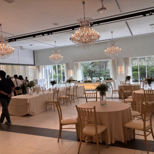 開放感のある披露宴会場|785300さんのルシアスガーデンの写真(2609404)