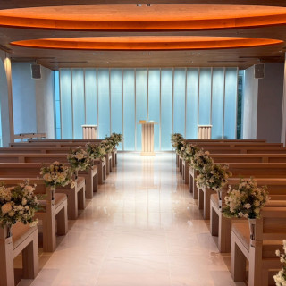 チャペルの写真です。ネットで見た写真通りで綺麗です。