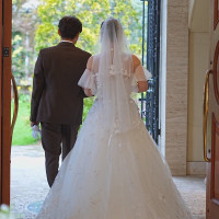 すぐに、ガーデンに出れる出入り口です