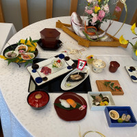 家喜物　宝舟松前焼、御凌ぎ　紅白握り寿司