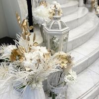 披露宴会場　階段装飾