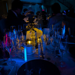 ドレス色当て、ゲストが持つペンライト|785457さんのCasa d' Angela Aoyama（カサ・デ・アンジェラ青山）の写真(2615841)