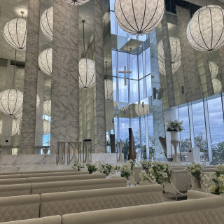 新婦側の参列者から見える景色が特にこだわっていた