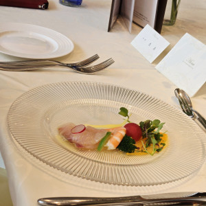 最初の料理|785463さんのThe 33 Sense of Wedding(ザ・サーティースリー・センス・オブ・ウエディング)の写真(2610593)