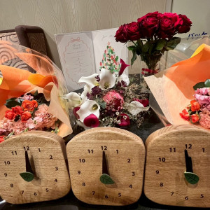 両親たちには三連時計をプレゼント|785470さんのアルタビスタガーデンの写真(2610937)