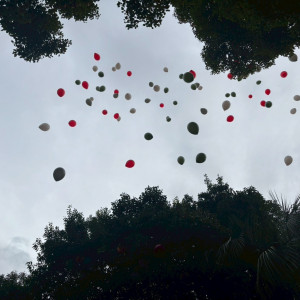 プールにて風船での演出|785470さんのアルタビスタガーデンの写真(2610926)