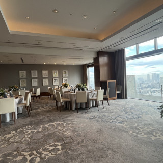 披露宴会場はゆとりを感じました