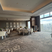 披露宴会場はゆとりを感じました