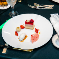 コースのデザートです。