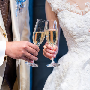 スパークリングワインで乾杯|785513さんのアールベルアンジェ仙台の写真(2611126)