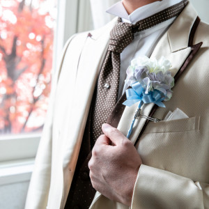 タキシードとブーケトニアです|785513さんのアールベルアンジェ仙台の写真(2611133)