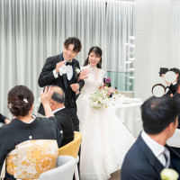 披露宴登場