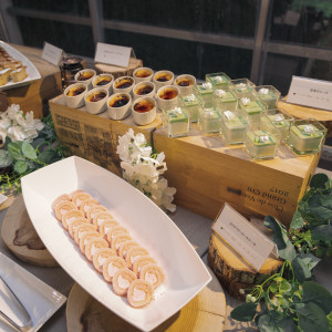 ゲストに大好評のデザートブッフェ|785595さんの葛西臨海公園ウエディング Denim-デニム-の写真(2612583)