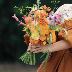 好きなイメージを作り上げていただけたお気に入りのブーケ|785595さんの葛西臨海公園ウエディング Denim-デニム-の写真(2612591)