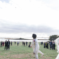 屋外ならではのボールを使った演出ができました！