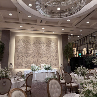 グランドセントラルの新郎新婦が座る机