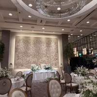 グランドセントラルの新郎新婦が座る机