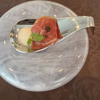 神戸牛のブレザオラと野菜のムース