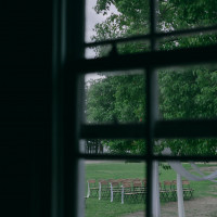 披露宴会場からのガーデン風景