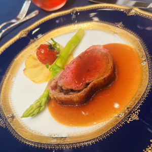 試食したお肉です。|785664さんの名古屋観光ホテルの写真(2612220)