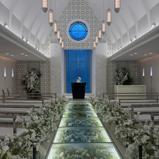 とても綺麗な挙式場でした。