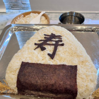 おにぎりセレモニーをして、お茶漬けにして提供しました。