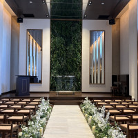 チャペルは緑が映えていました