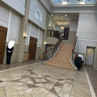 披露宴会場横の階段