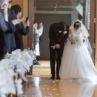 チャペル退場の際に参列者側から見える景色です。