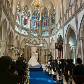 青バージンロードのオプション追加しました