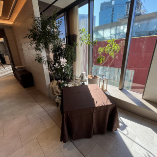 ここで受付と見送りだそうです!