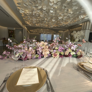 同じ会場で式と披露宴が可能です◎