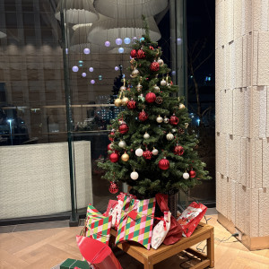 クリスマスツリーを持ち込んで会場を華やかにしました。|785990さんのMEDI（メディー）の写真(2614884)