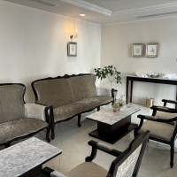 ヴィクトリアハウスの親族控室
直接庭に出ることができました