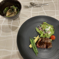 メイン料理とお茶漬け