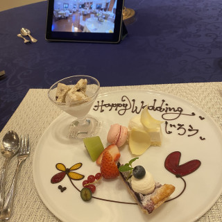 料理長こだわりのデザートは味も見た目も美味しくて大満足でした