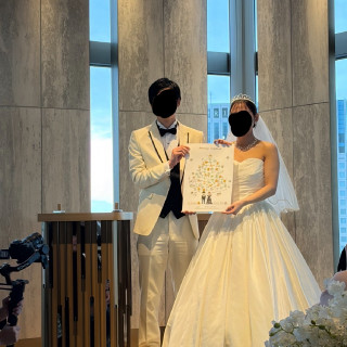 結婚証明書披露
