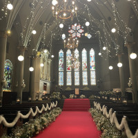 冬のチャペル、バージンロードが特に美しい！