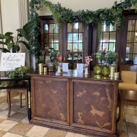 友人が受付をする場所です