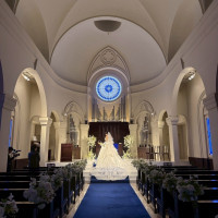 青いバージンロードがとっても大好きです