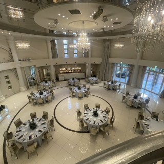 披露宴を上から