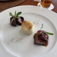 試食した肉料理です。柔らかく美味しかったです。