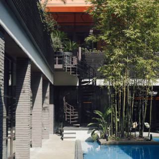 挙式会場へ向かう途中もとても素敵な景色です