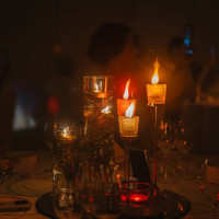 キャンドルイリュージョンをしたときに灯されたキャンドルの様子