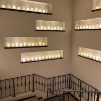 チャペルのあるフロアに登る階段