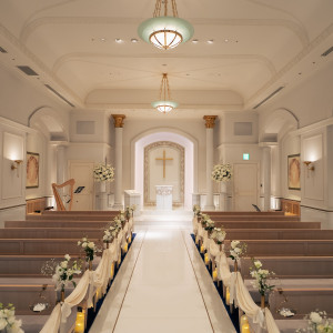 白い大理石が基調のチャペル|786353さんの名古屋マリオットアソシアホテルの写真(2616970)