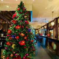 クリスマス時期だったので大きなツリーがありました！