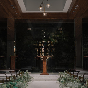 夜のチャペル|786426さんのAQUA GARDEN TERRACE（アクアガーデンテラス）/テイクアンドギヴ・ニーズウェディングの写真(2617123)